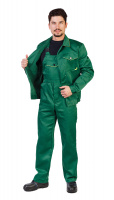 Костюм Докер куртка+полукомбинезон, зеленый с лимонным