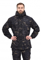 Костюм демисезонный СУМРАК, куртка/брюки, КМФ черный, ткань: Твил Рип-стоп