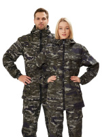 Костюм демисезонный РОВЕР куртка удлиненная/брюки, ткань: полофлис, цвет КМФ Бастион