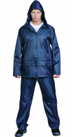 Костюм влагозащитный нейлон с ПВХ синий, куртка/брюки