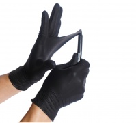 Перчатки защитные нитриловые Manipula черные (упак.50 пар)