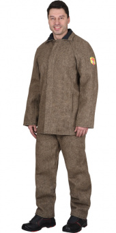 Костюм суконный огнестойкий: куртка/брюки серый